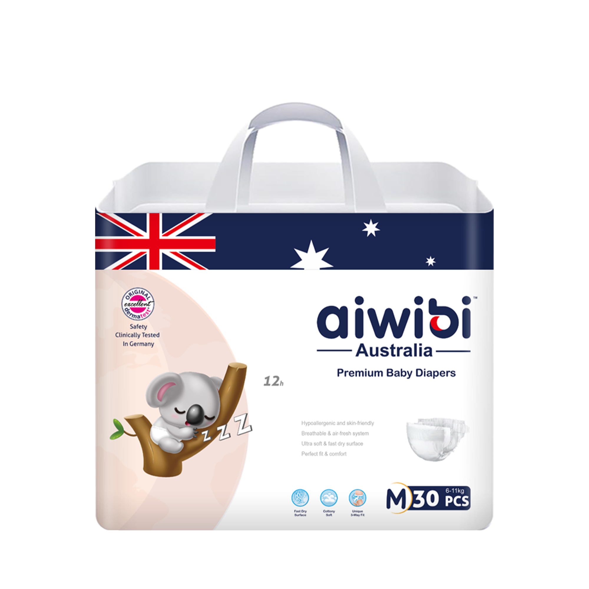 Aiwibi BABY TAPE DIAPER M-30 product image