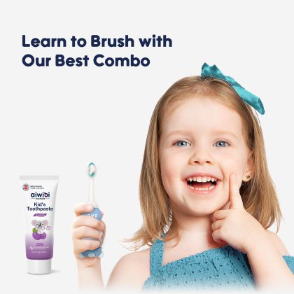 Aiwibi BABY TOOTH BRUSH WITH 60 GRAM TOOTH PASTE product image